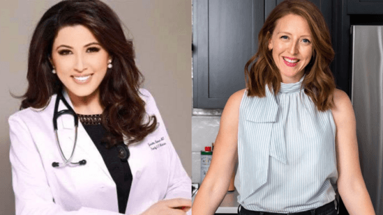 Janette Nesheiwat (L) has been replaced as nominee for surgeon general by Casey Means.