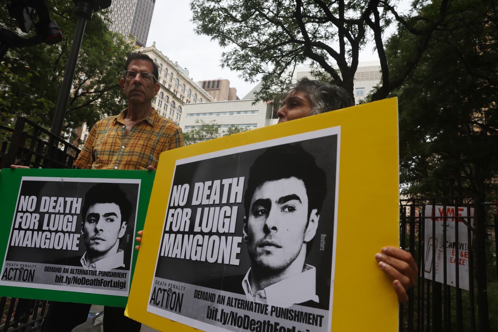 Spencer Platt/Getty Images Supporters of Luigi Mangione gather following a hearing where terrorism charges against him were dismissed in the murder of UnitedHealth Care CEO Brian Thompson, outside of Manhattan Supreme Court on September 16, 2025.