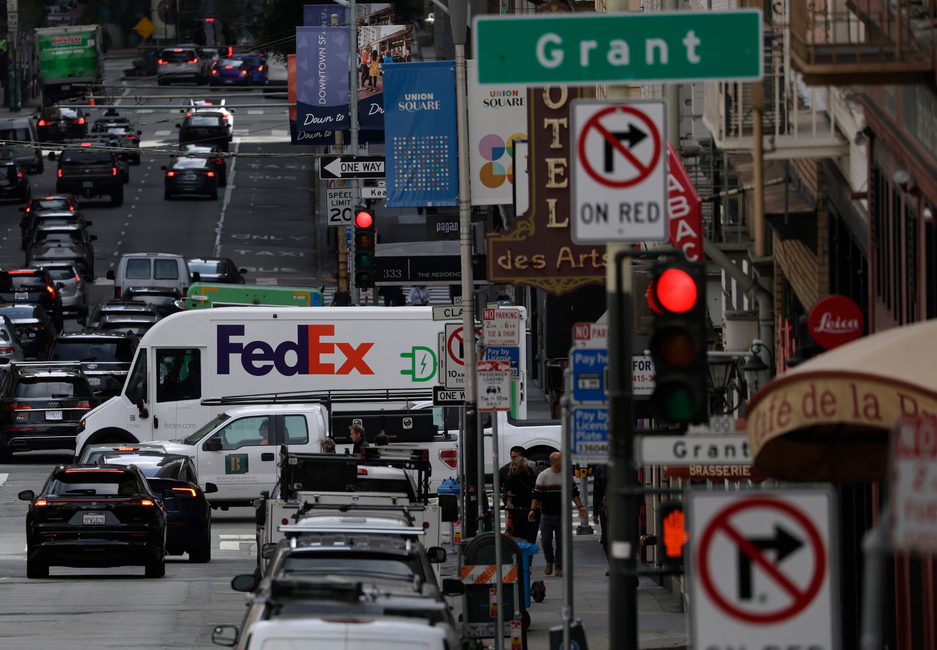 Justin Sullivan/Getty Images FedEx is among the companies that have said they would refund any tariff rebates to their customers.