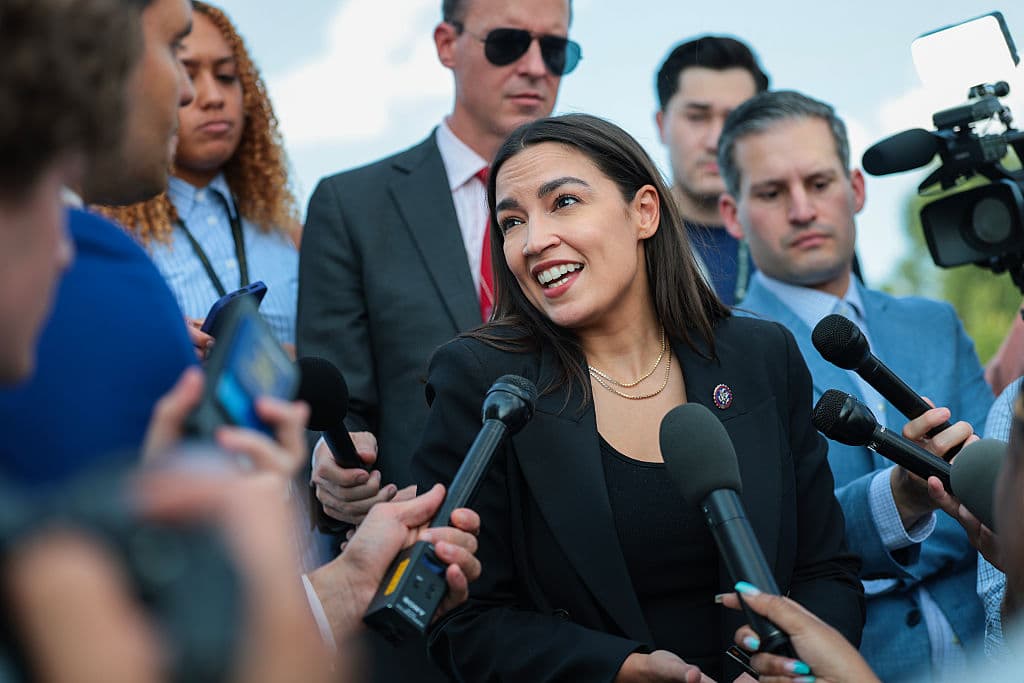 Anna Moneymaker/Getty Images CongresswomanAlexandria Ocasio-Cortez at the Capitol on July 22, 2026 at Washington, DC.