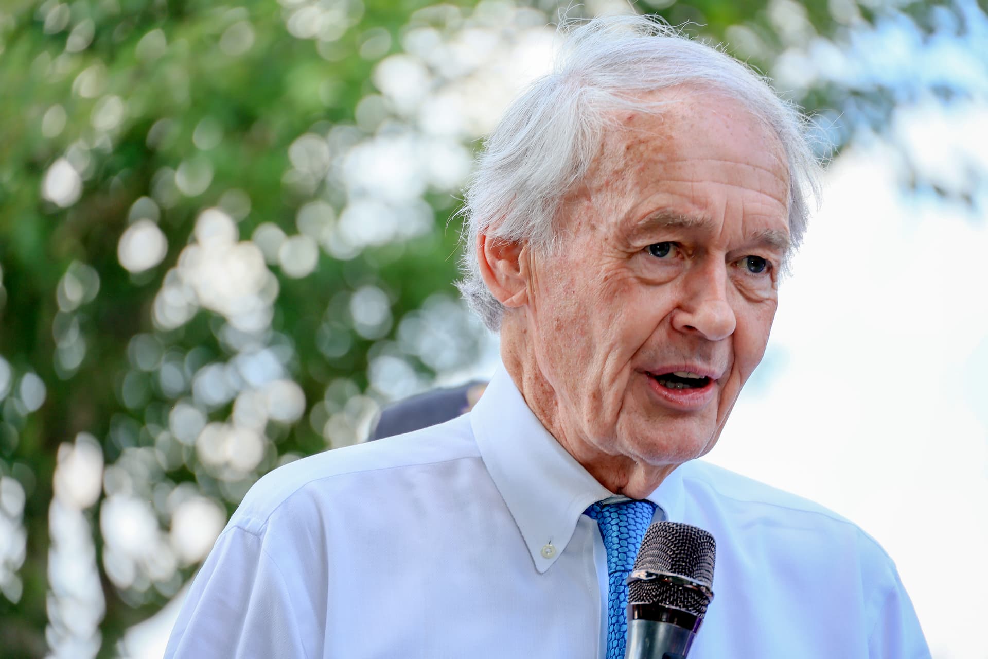 Jemal Countess/Getty Images for the Service Employees International Union Senator Edward Markey at the Capitol, May 19, 2026.