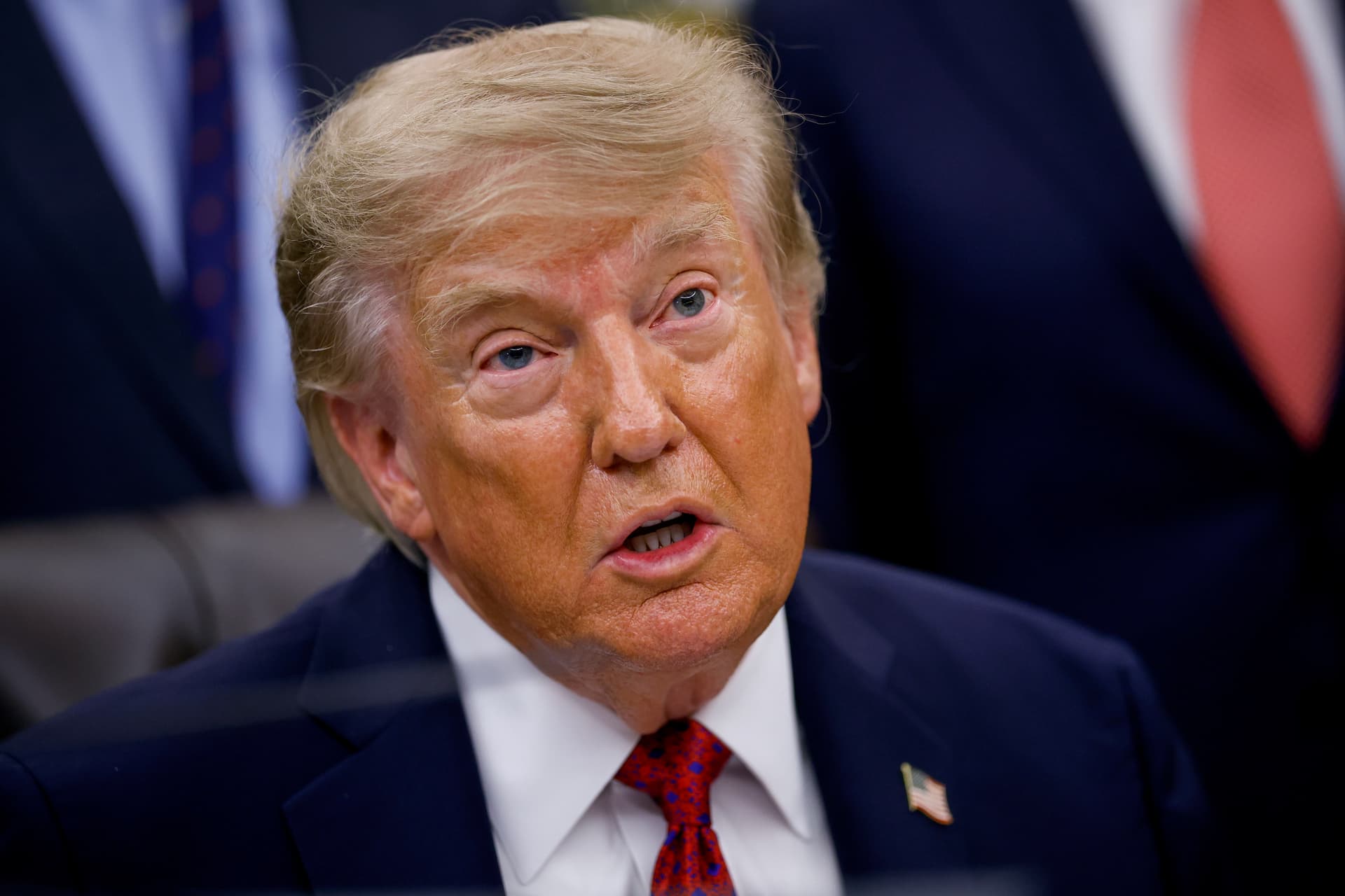 Kevin Dietsch/Getty Images President Trump at the Oval Office on August 31, 2026