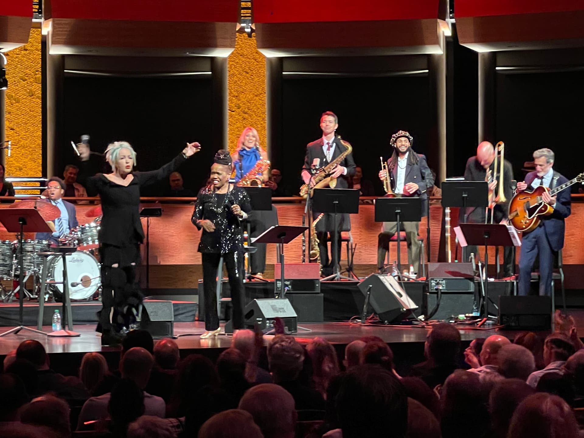 Lorelei Edwards Design Company Cyndi Lauper and Catherine Russell at Jazz at Lincoln Center.