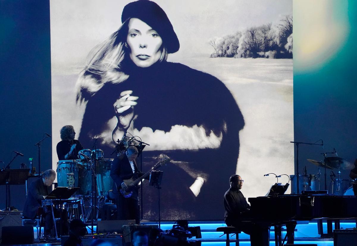 Herbie Hancock performs MusiCares Person of the Year benefit gala honoring Joni Mitchell April 1, 2022. AP/Chris Pizzello