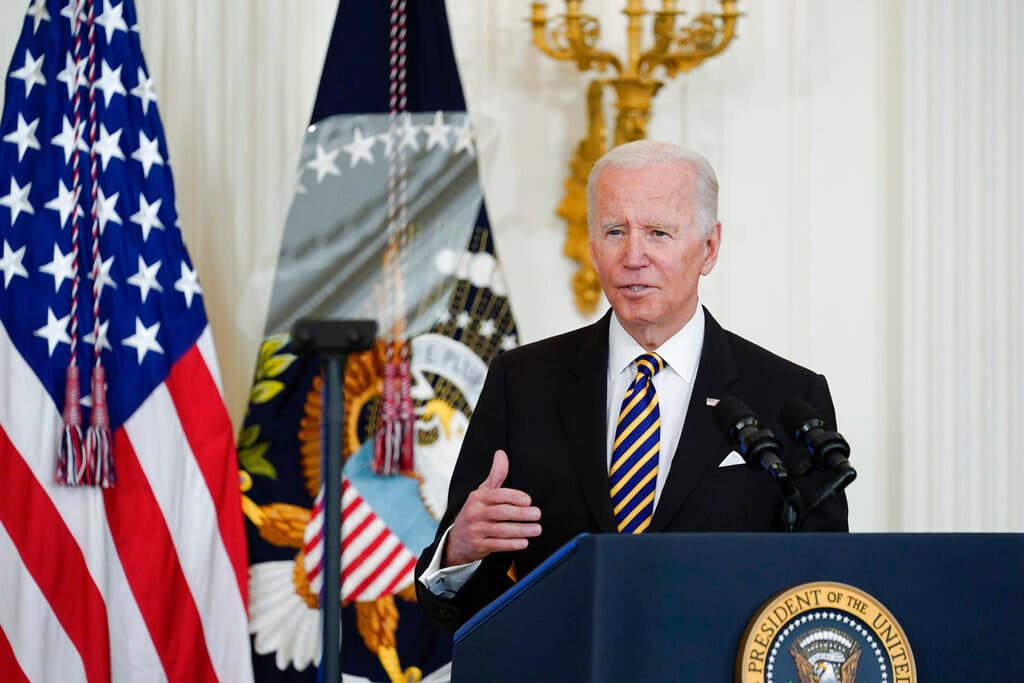 President Biden at the White House April 27, 2022. AP/Susan Walsh