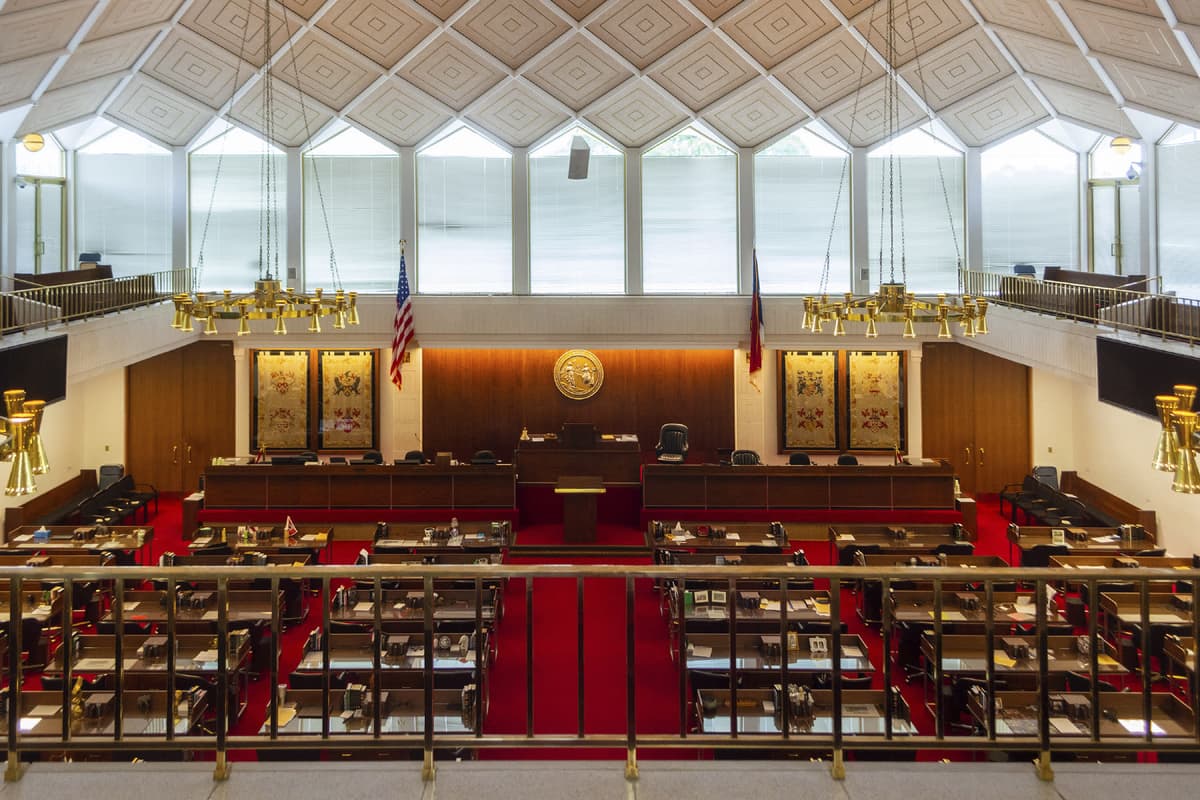 The North Carolina State House Chamber. Getty