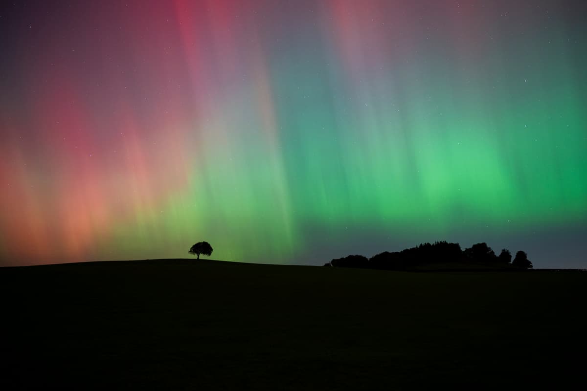 Northern Lights Dip Farther South Than Usual, Producing Stunning Skies