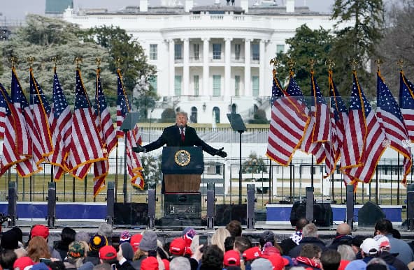 AP/Jacquelyn Martin. President Trump on January 6, 2021.