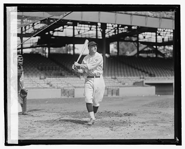 Joe Judge, 1924. National Photo Company Collection (Library of Congress) via Wikimedia Commons