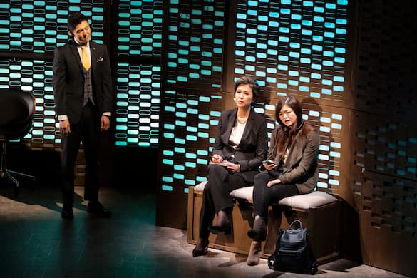 Fang Du, left, Cindy Cheung, and Ruibo Qian in ‘Golden Shield.’ Julieta Cervantes