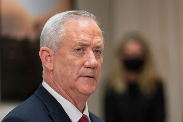 AP/Manuel Balce Ceneta The Israeli defense minister, Benny Gantz, December 9, 2021.