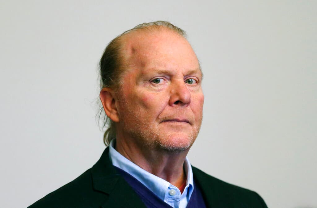Celebrity chef Mario Batali at his arraignment at Boston in May, 2019. David L Ryan/The Boston Globe via AP, Pool, file The New York Sun