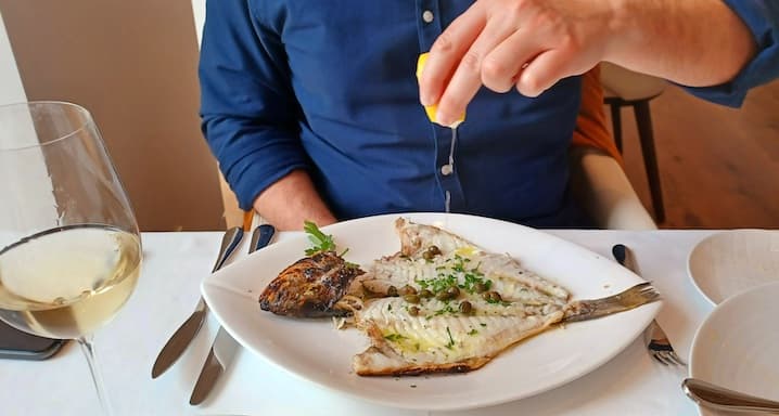A sea bream dream at the new Estiatorio Milos in Athens. The New York Sun/Anthony Grant