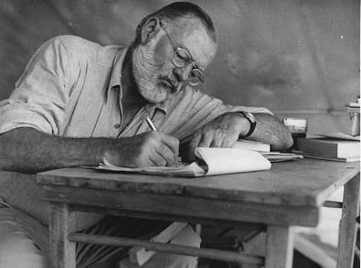 Look Magazine via Wikimedia Commons Ernest Hemingway in Kenya, 1953.