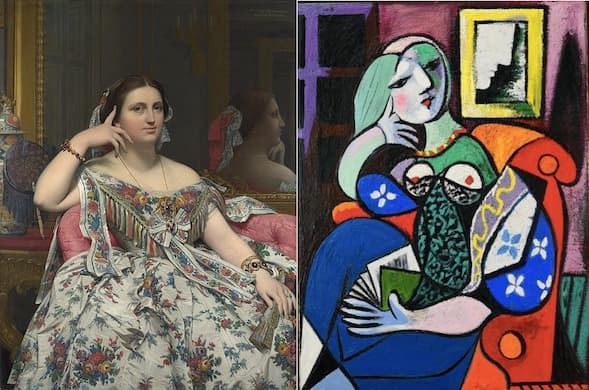 Via National Gallery, London The Ingres and Picasso paintings.
