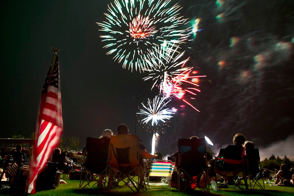 AP/Julie Jacobson, file Spectators watch as fireworks explode during the Independence Day celebration at Pioneer Park at Prescott, Arizona, in 2013.