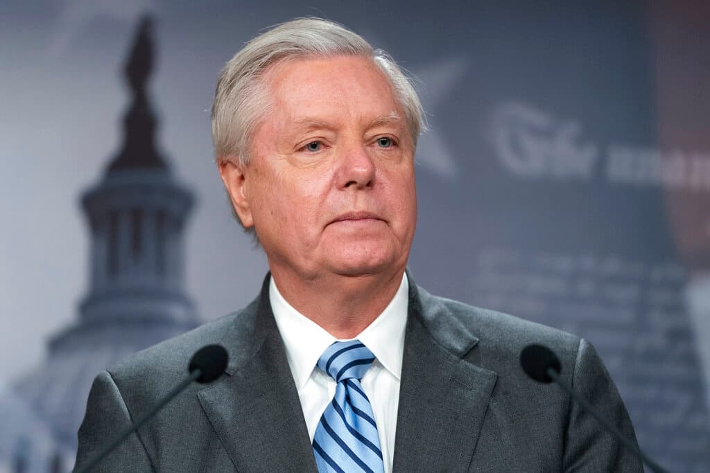 AP/Alex Brandon, file Senator Graham on Capitol Hill, March 10, 2022.