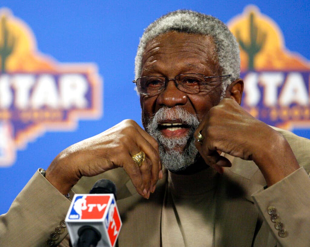 AP/Matt Slocum, file Bill Russell at the NBA All-Star basketball weekend, February 14, 2009.