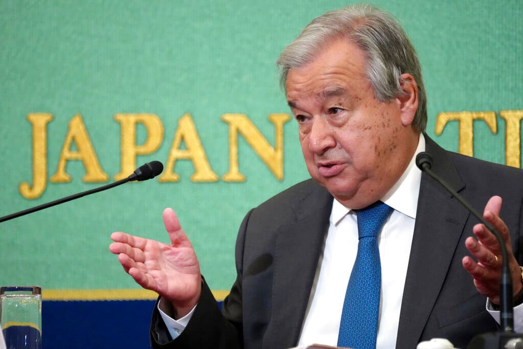 AP/Eugene Hoshiko The UN secretary-general, António Guterres.