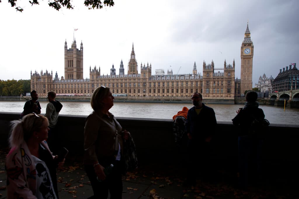 AP/David Cliff The Houses of Parliament at London, October 21, 2022.