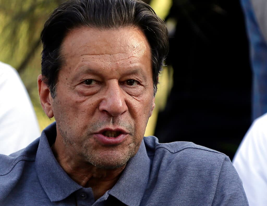 AP/Rahmat Gul, file A former Pakistani prime minister, Imran Khan, at Islamabad on April 23, 2022.