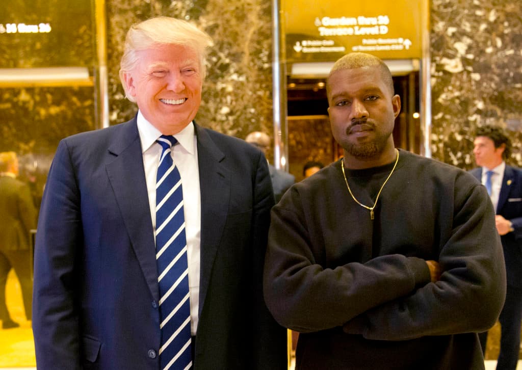 AP/Seth Wenig, file President Trump and Kanye West at Trump Tower on December 13, 2016.
