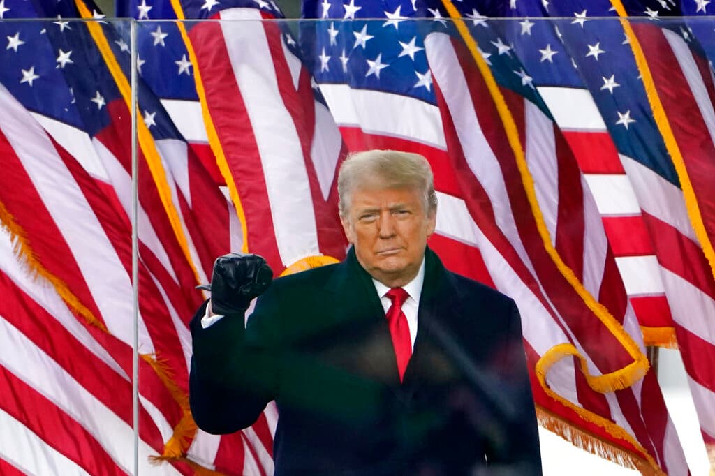 President Trump arrives to speak at a rally on January 6, 2021, at Washington, D.C. President Trump arrives to speak at a rally on January 6, 2021, at Washington, D.C.