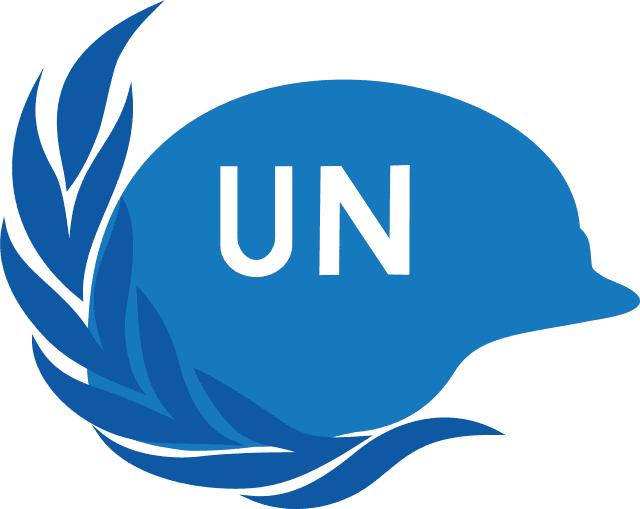 Via Wikimedia Commons The UN peacekeeping helmet icon.