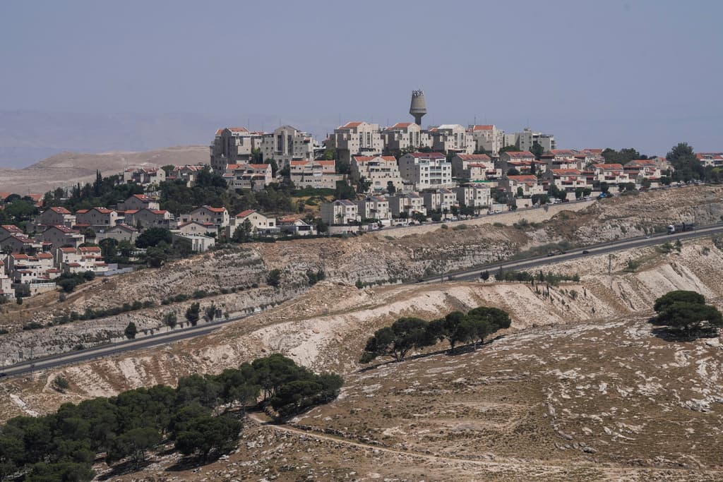AP/Mahmoud Illean A view of the Israeli settlement of Maale Adumim outside Jerusalem.