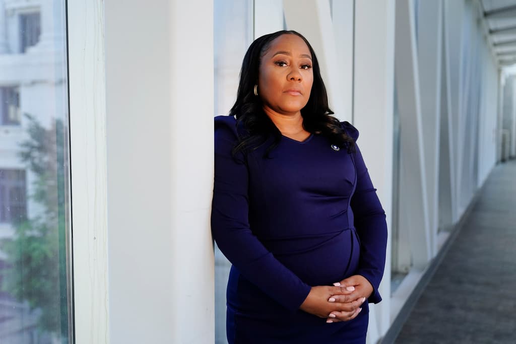 AP/Brynn Anderson, file The Fulton County district attorney, Fani Willis, on April 19, 2023, at Atlanta.