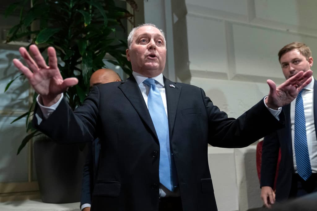 AP/Jose Luis Magana) Congressman Steve Scalise at the Capitol.