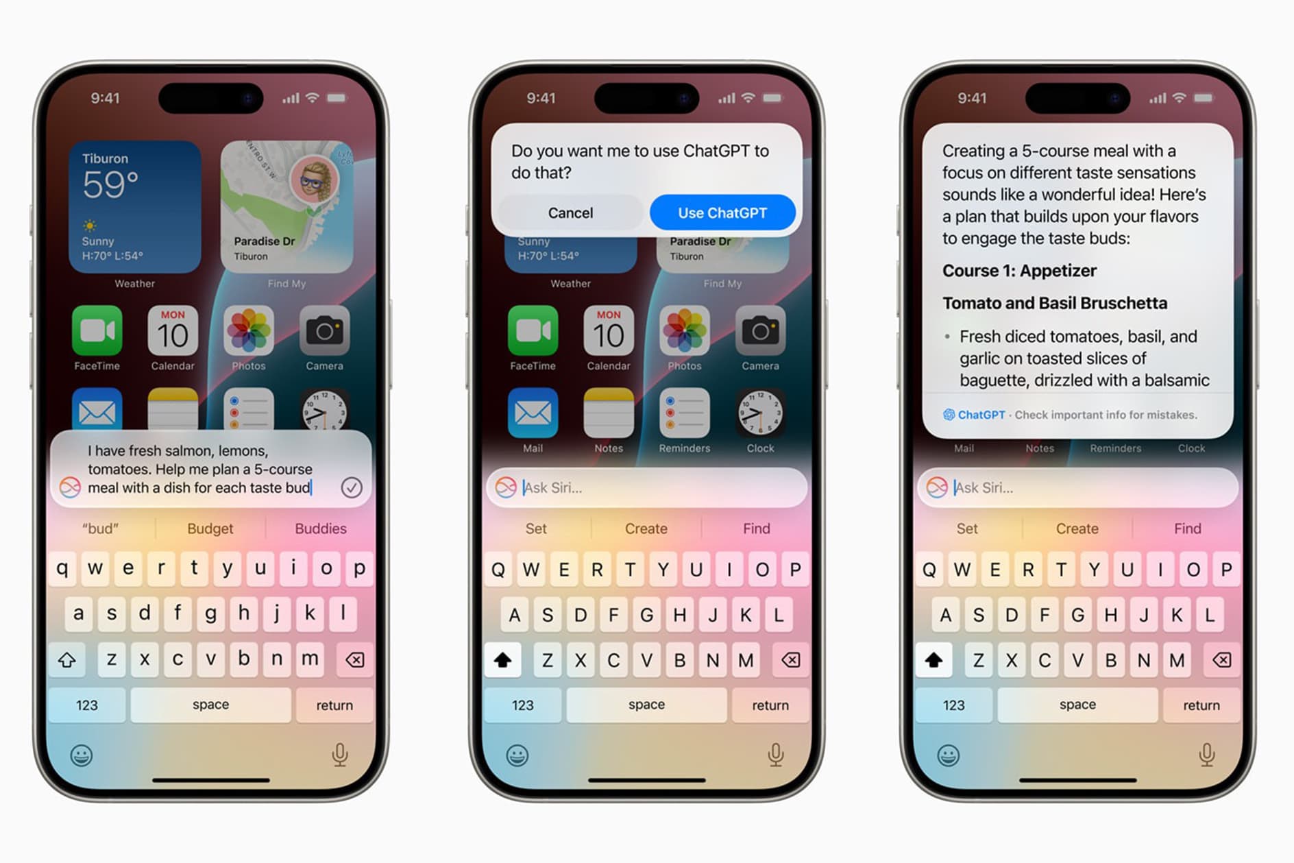 Courtesy Apple ChatGPT in Siri.