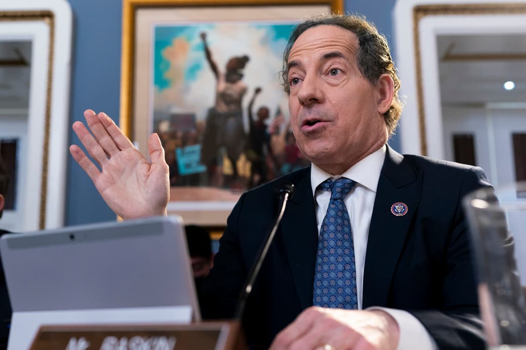 AP/J. Scott Applewhite Representative Jamie Raskin at the Capitol in 2022.