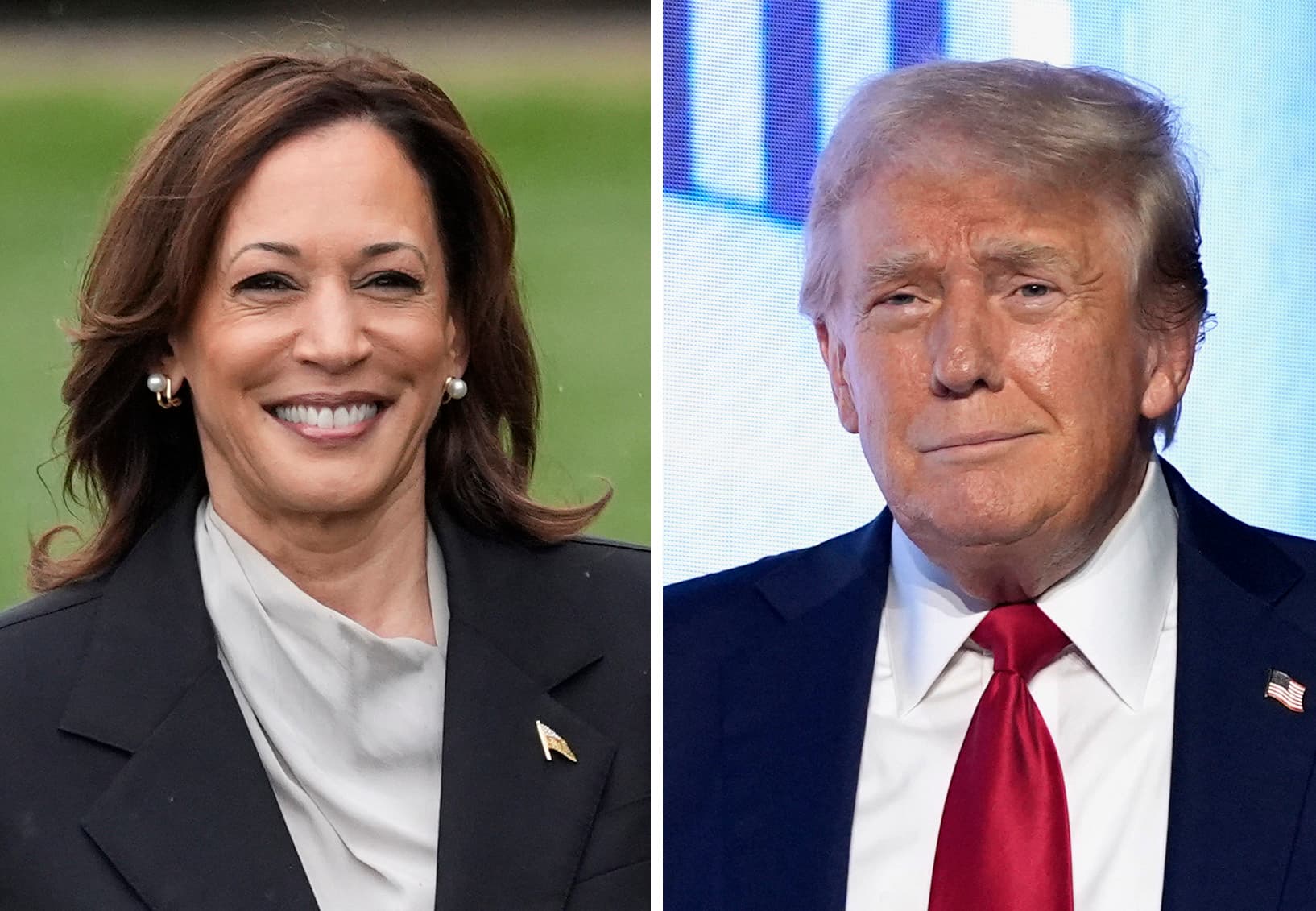 AP Vice President Harris on July 22, 2024, and President Trump on July 26, 2024.