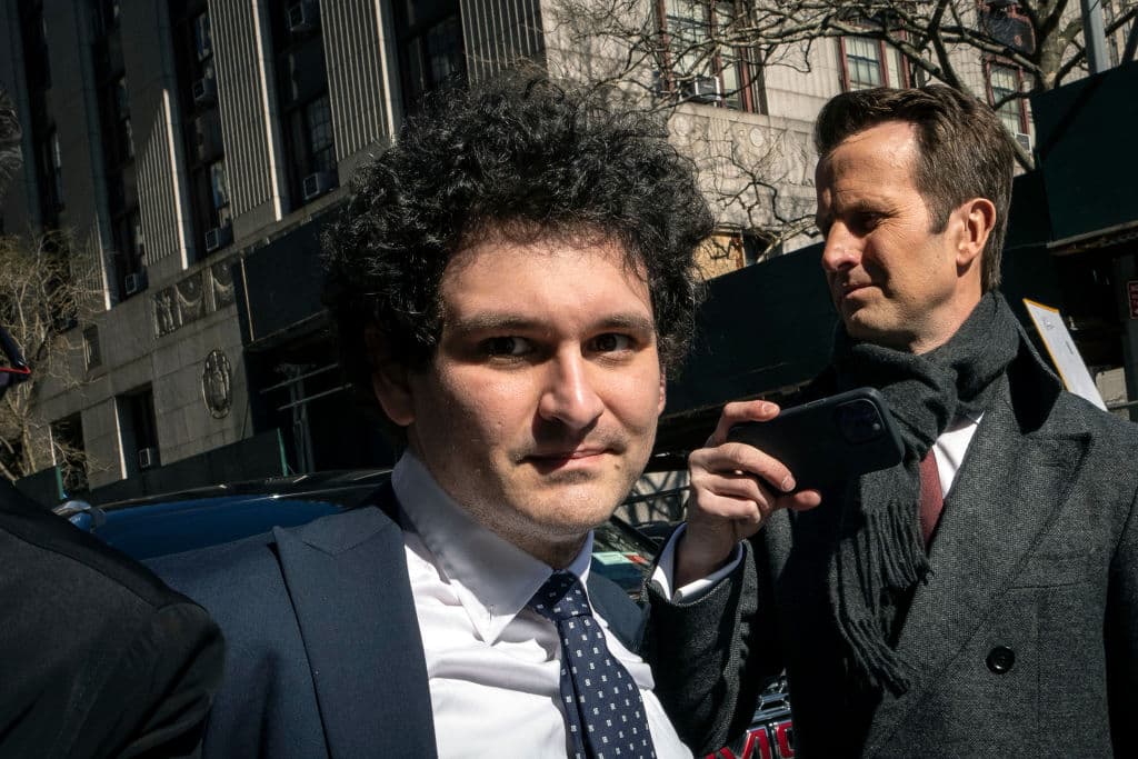 Drew Angerer/Getty Images FTX's founder, Sam Bankman-Fried, arrives for trial at Manhattan Federal Court on March 30, 2023.