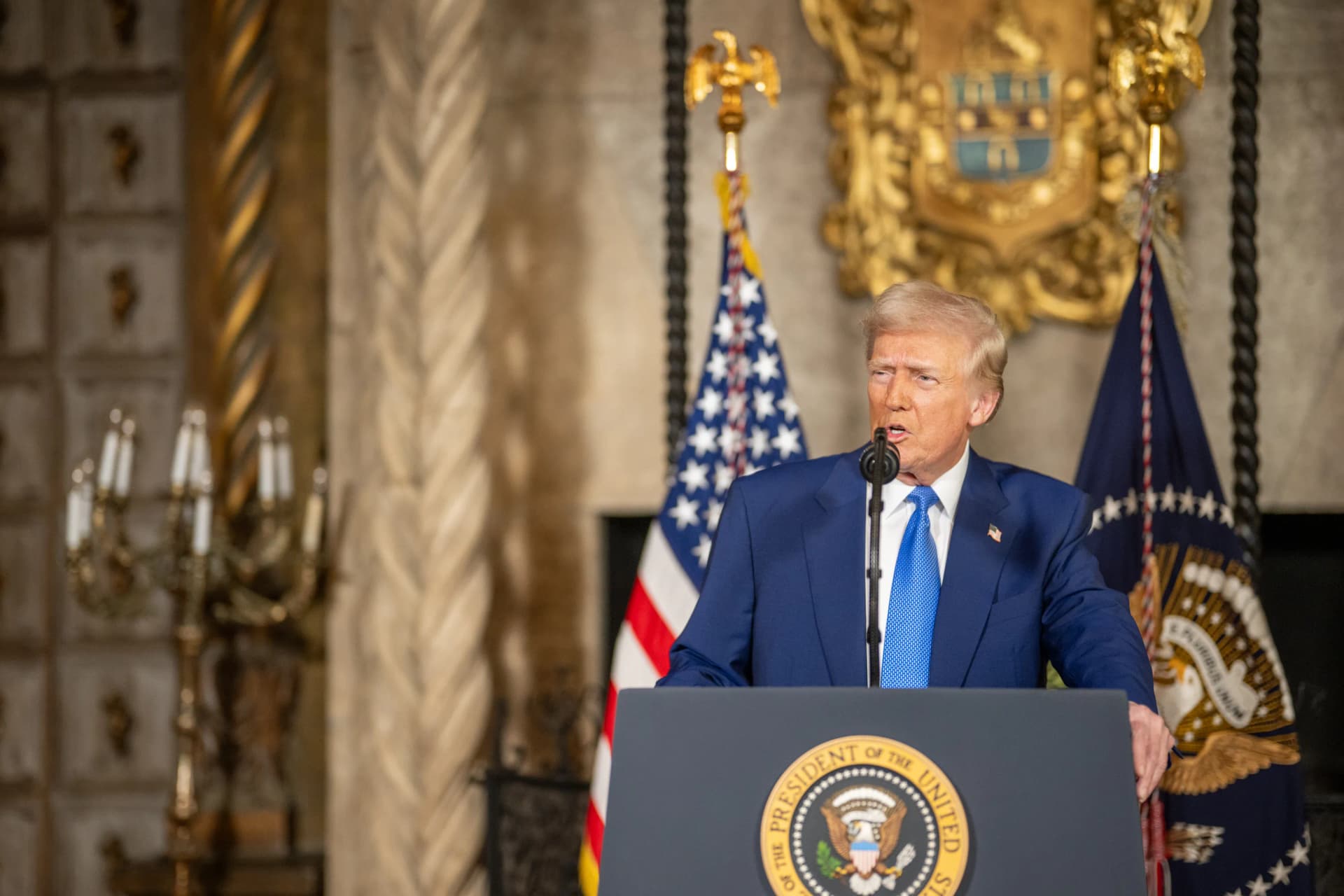 WhiteHouse.gov President Trump appears at his Mar-a-Lago home at Palm Beach to sign an executive order.