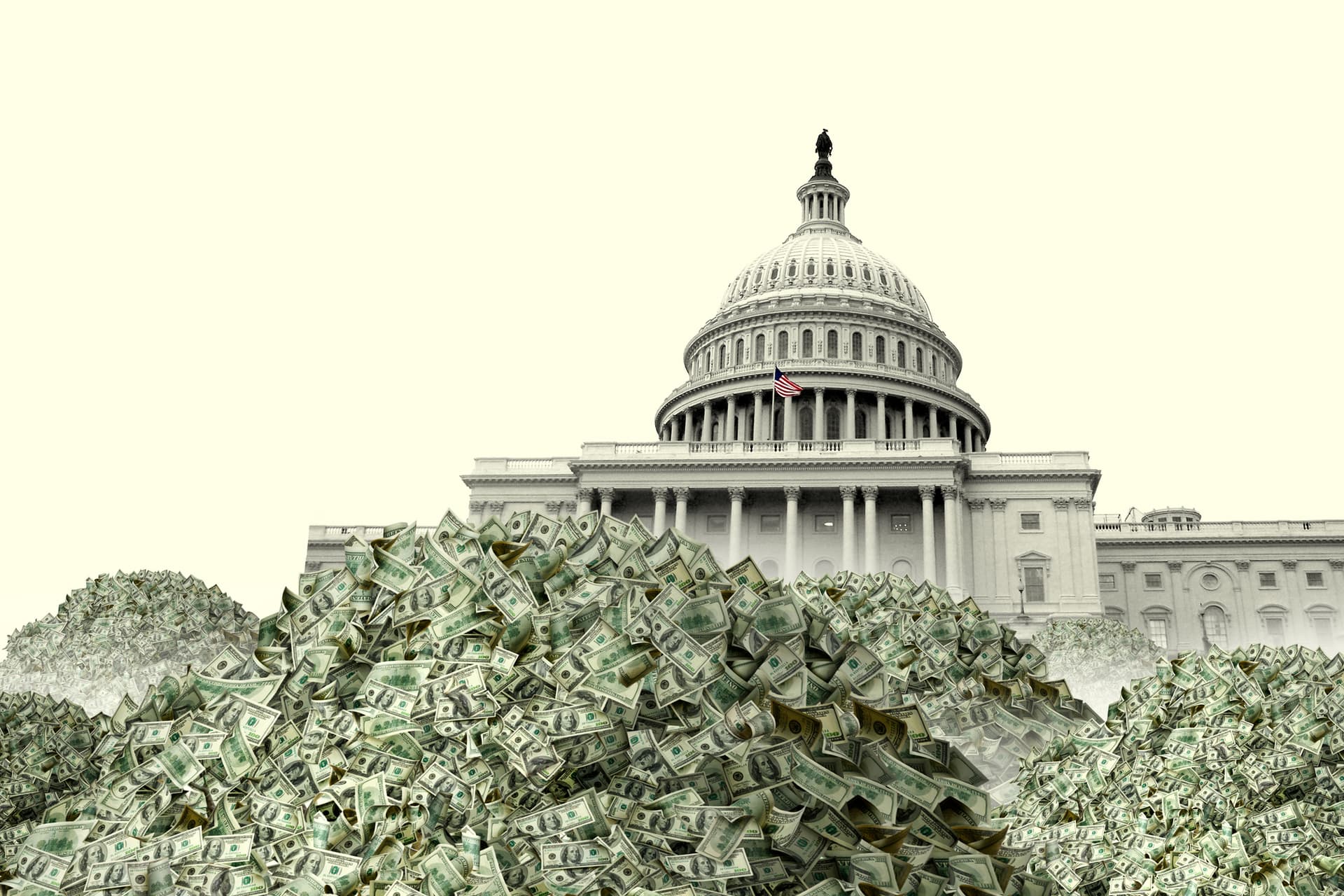Composite illustration by Getty Images Federal debt is soaring past $40 trillion.