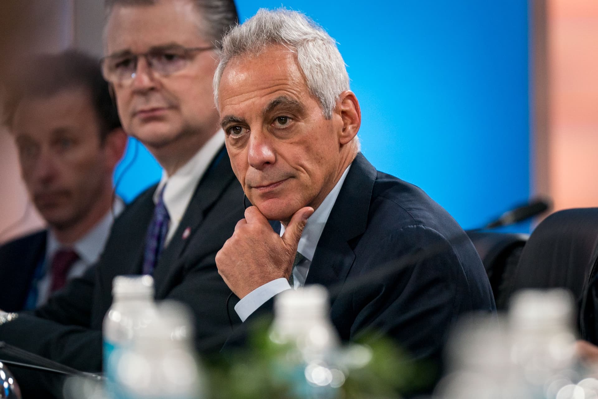 Kent Nishimura/Getty Images Rahm Emanuel at the Asia-Pacific Economic Cooperation summit in 2023.