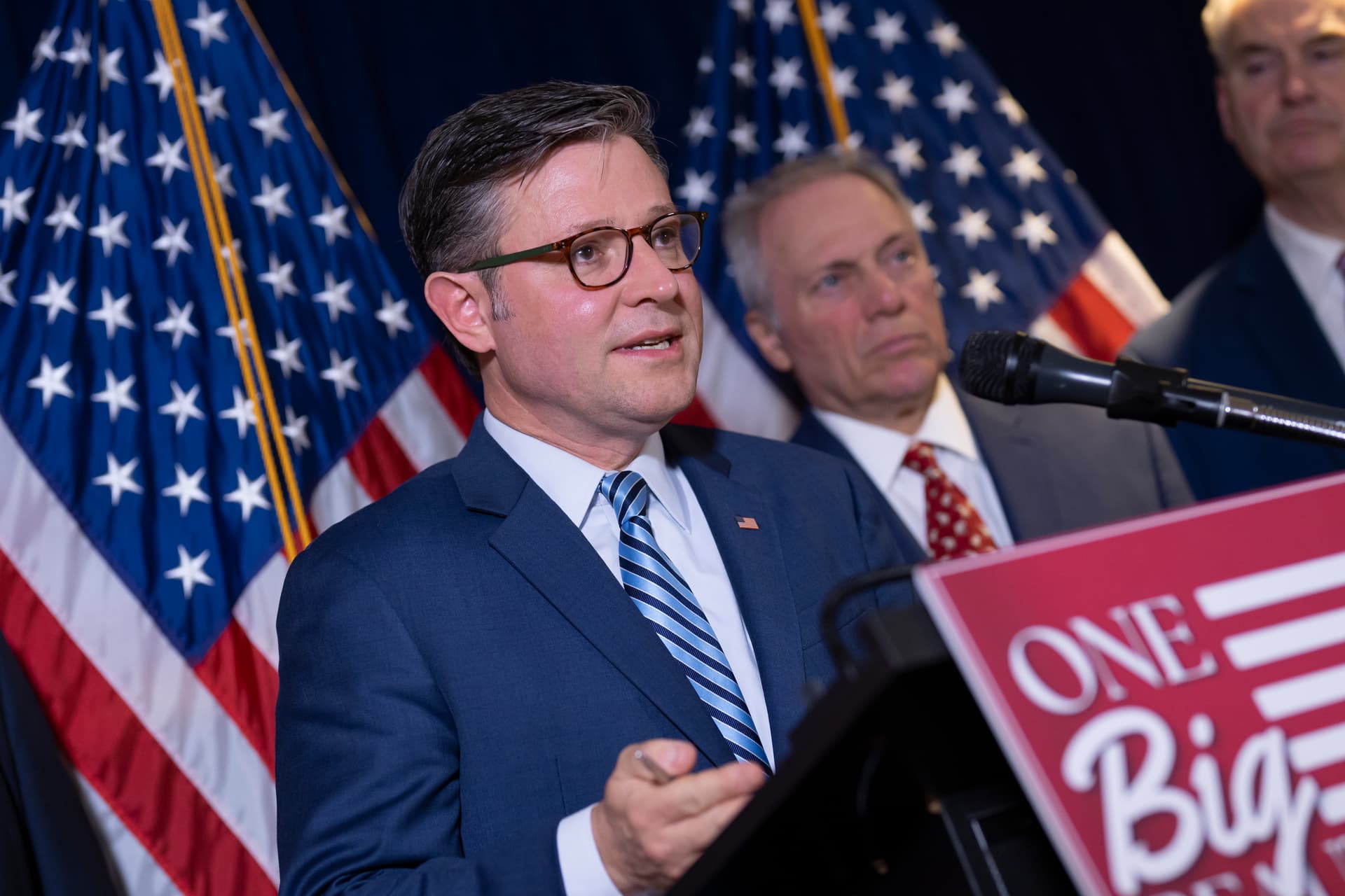 AP/J. Scott Applewhite Speaker of the House Mike Johnson at Washington, July 15, 2025.