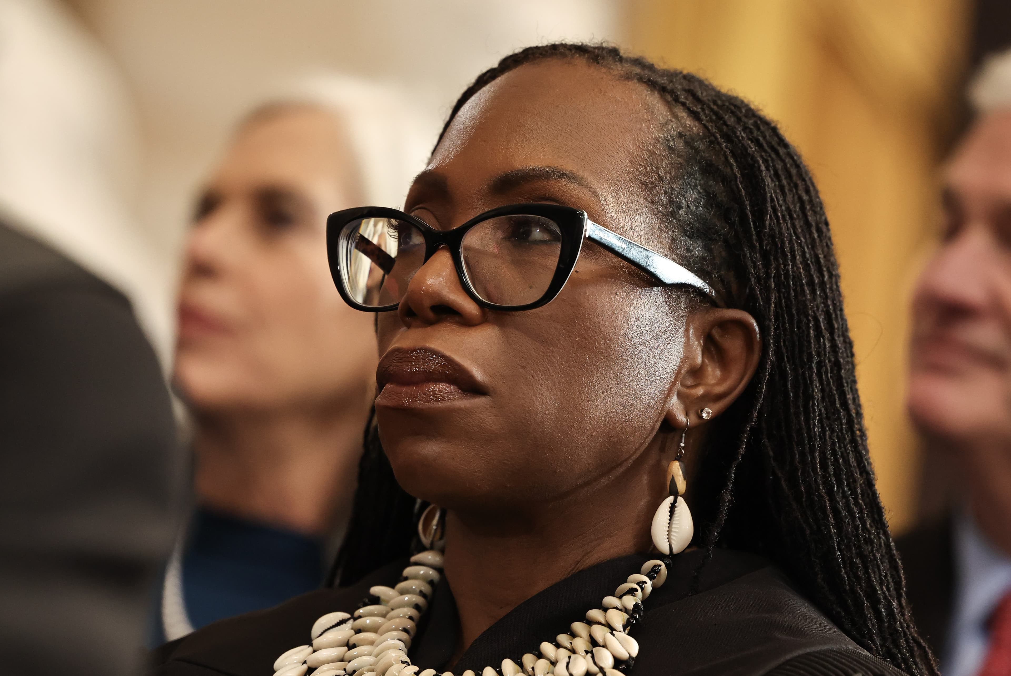 Justice Ketanji Brown Jackson at President Trump's inauguration on January 20, 2025. Justice Ketanji Brown Jackson at President Trump's inauguration on January 20, 2025.