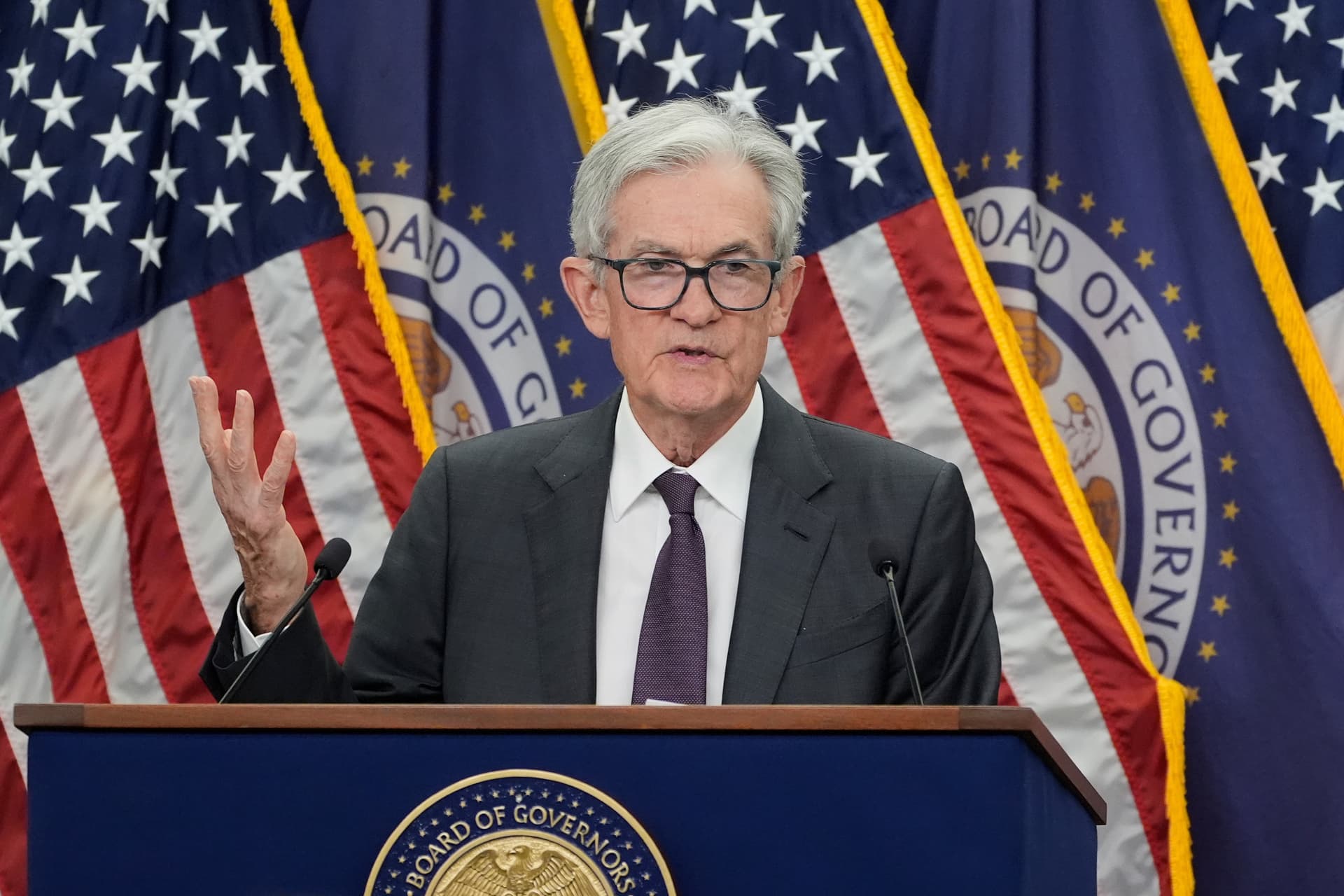 Manuel Balce Ceneta/AP The Federal Reserve chairman, Jerome Powell, speaks during a news conference at Washington D.C., on July 30, 2025.