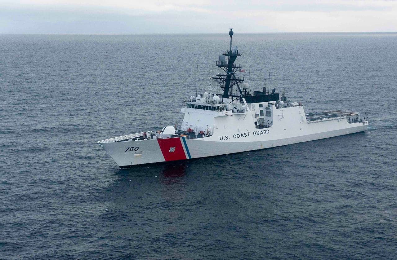 Coast Guard via Wikimedia Commons A United States Coast Guard maritime security cutter, Bertholf, sails in the Arctic Ocean near Barrow, Alaska, as part of Operation Arctic Shield 2012.