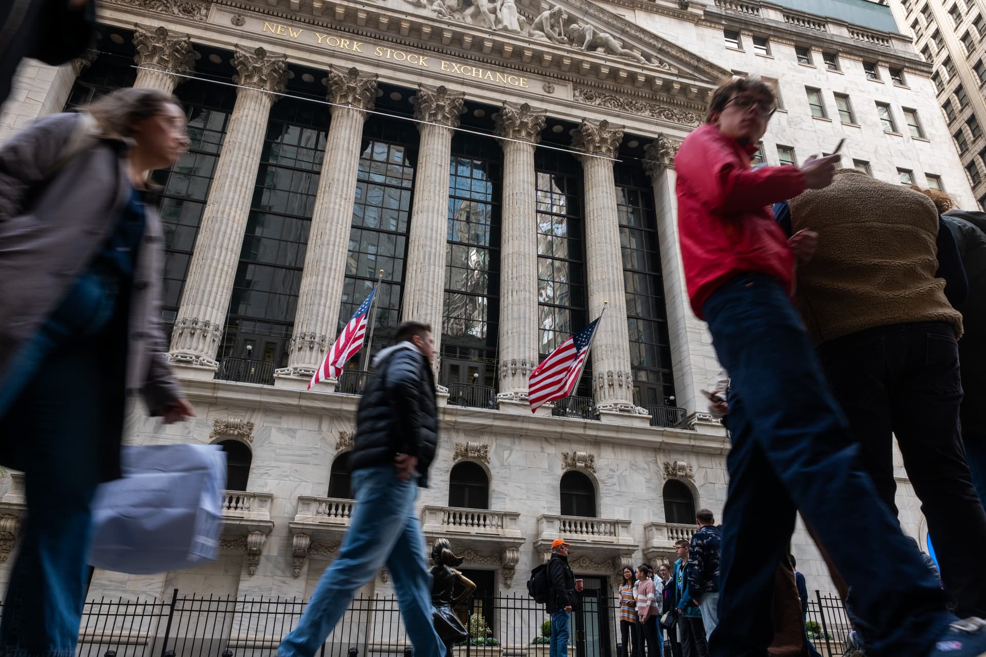 Spencer Platt/Getty Images The New York Stock Exchange on October 29, 2025.