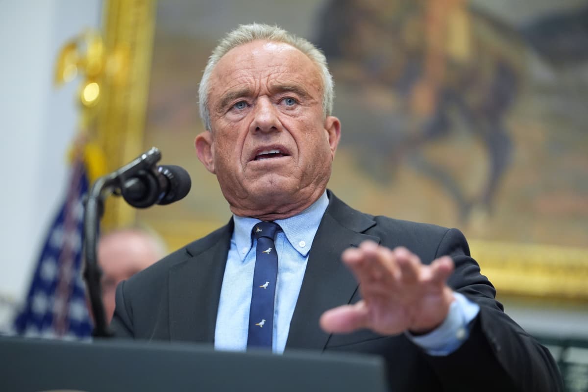 Evan Vucci/AP The secretary of health and human services, Robert F. Kennedy, Jr., speaks during an event on prescription drug prices at of the White House on December 19, 2025.