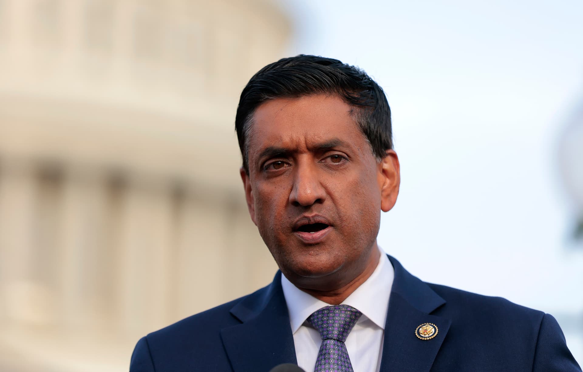 Heather Diehl/Getty Images Congressman Ro Khanna on Capitol Hill in 2025.