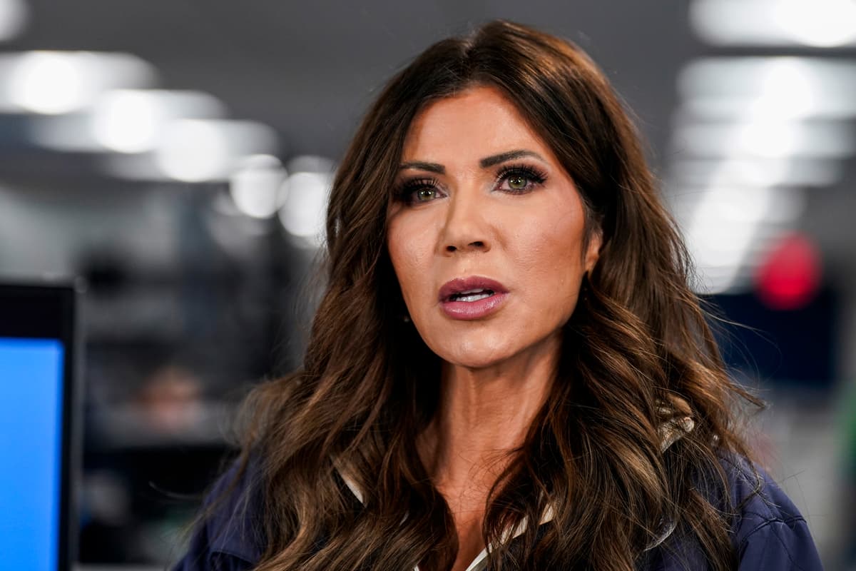 Al Drago/Getty Images The secretary of Homeland Security, Kristi Noem.