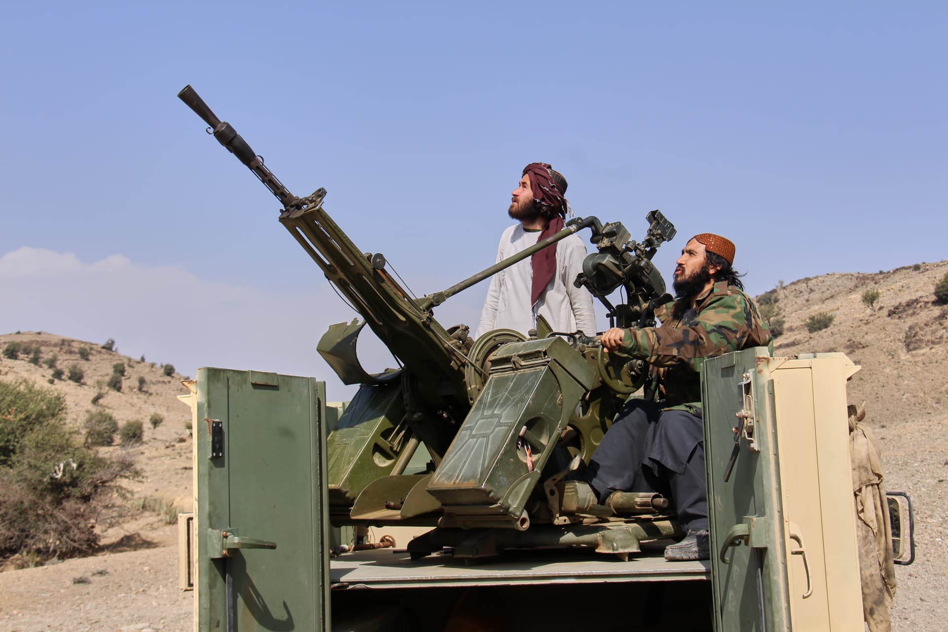Saifullah Zahir/AP Taliban fighters man an armed pickup truck at the Afghan side of the Ghulam Khan crossing with Pakistan in Khost province, Afghanistan, on February 27, 2026.