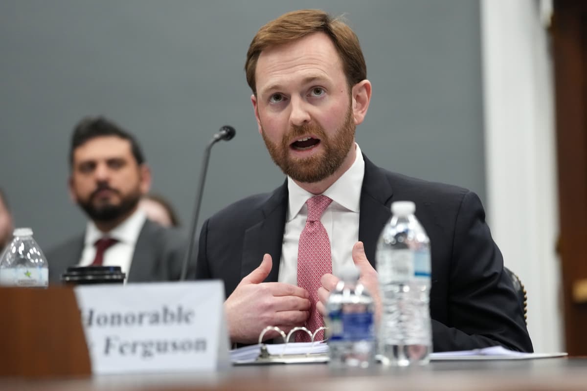 Kevin Dietsch/Getty Images Federal Trade Commission Chairman Andrew Ferguson testifies before the House Appropriations Committee Subcommittee on Financial Services and General Government in the Rayburn House Office Building on May 15, 2025.