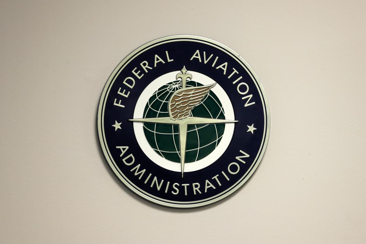 AP/Seth Wenig A Federal Aviation Administration sign.