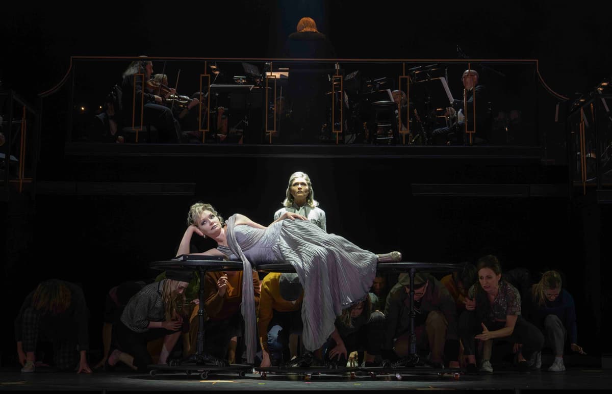 Joan Marcus via City Center Encores! Katrina Lenk and Phillipa Soo in 'High Spirits'